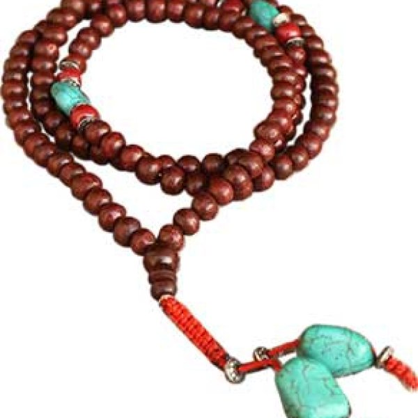 Rosewood & Turquoise japmala