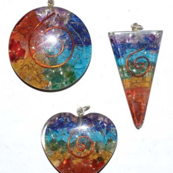 Orgone Chakra spiral (set of 3)