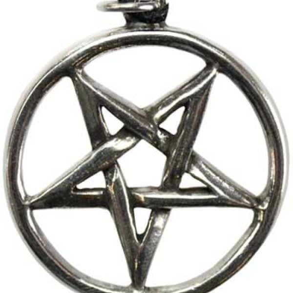 Pentagram Inverted pewter