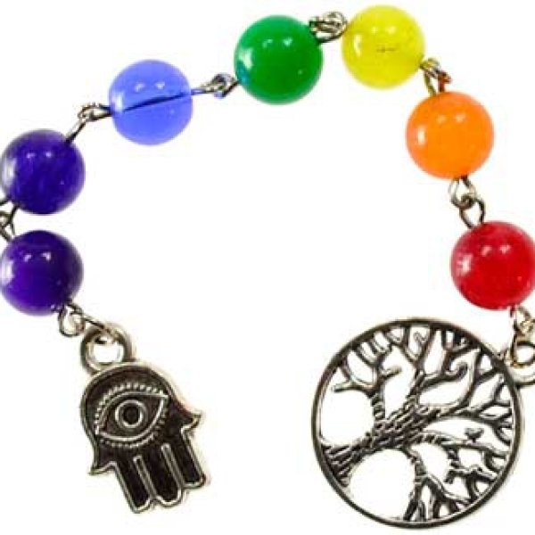 Chakra prayer beads