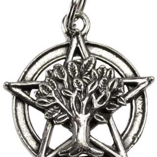 Tree Pentagram pewter