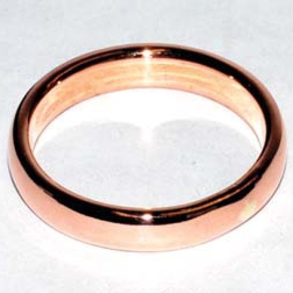 4mm Dome Band size 10 copper