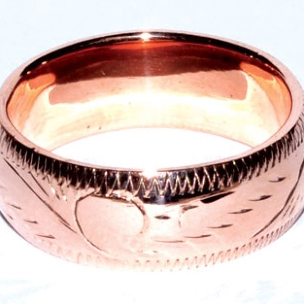 8mm Band size 10 copper