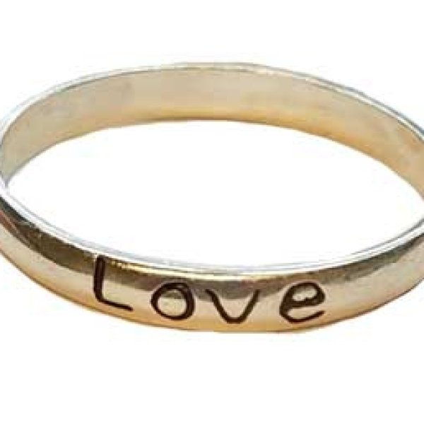 Love Band ring size 5 sterling