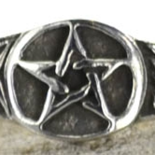 Pewter Pentagram ring size 11