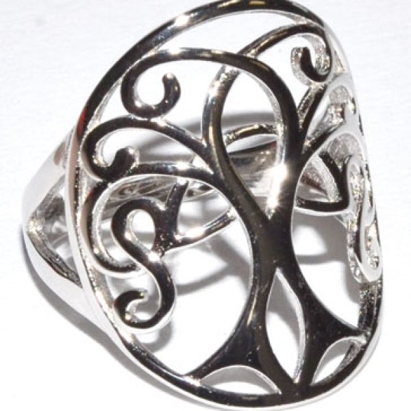 Celtic Tree size 7 sterling ring