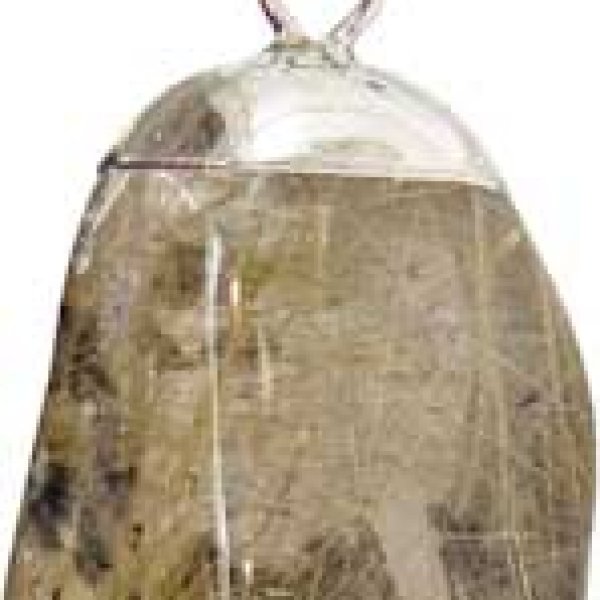 Rutile Quartz tumbled pendant