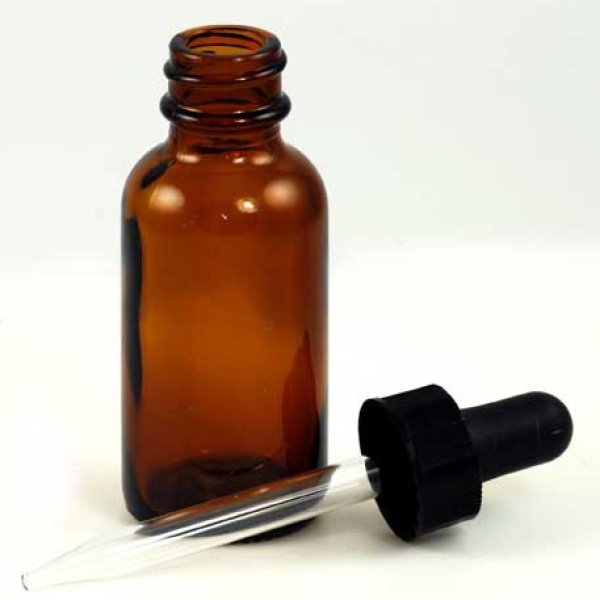 Amber Bottle with Dropper 1 oz