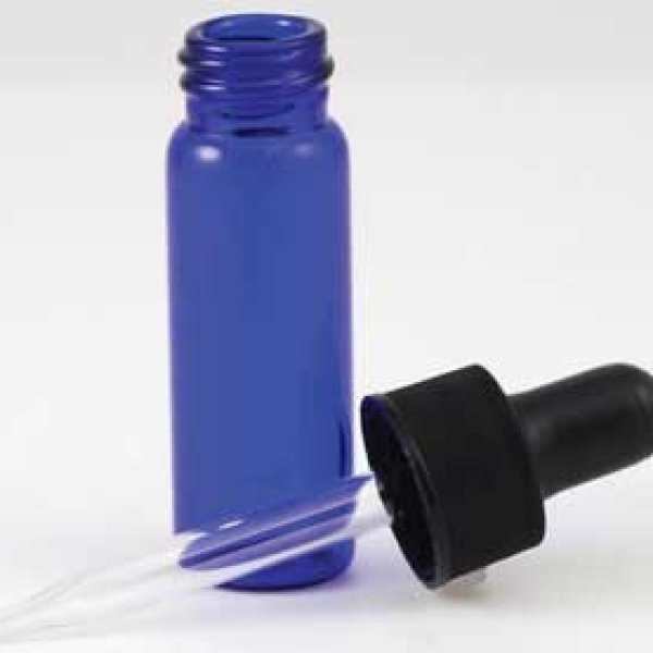 1 Dram Bottle Blue Dropper