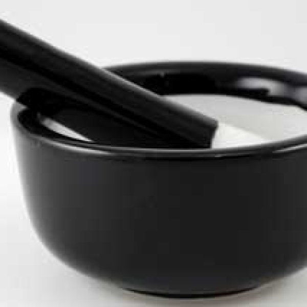 Black Ceramic mortar & pestle
