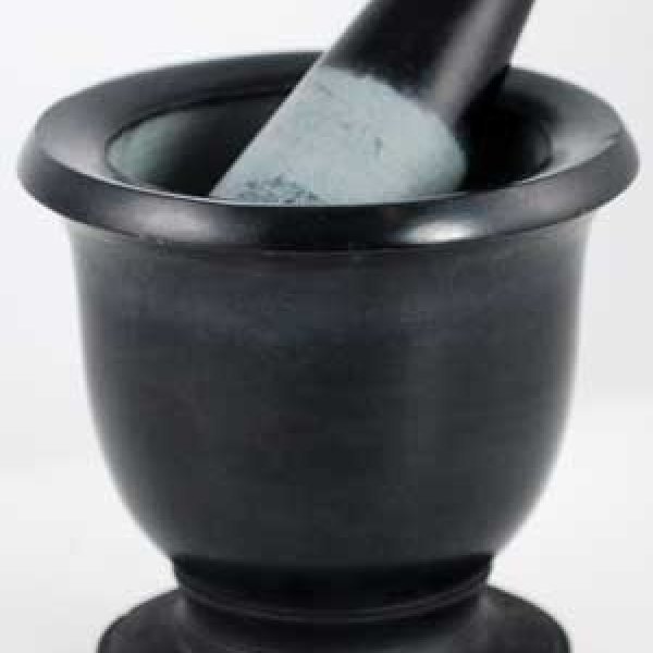 Black Soapstone Mortar & Pestle