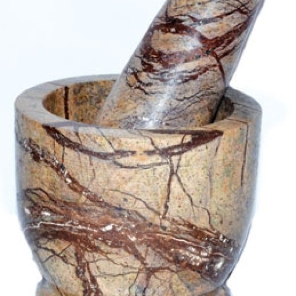 3" Bidasar Marble mortar and pestle set