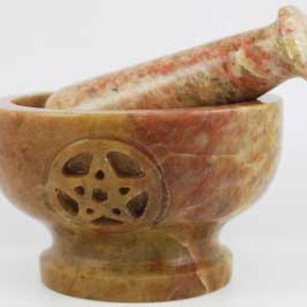 3 Pentagram  mortar and pestle set