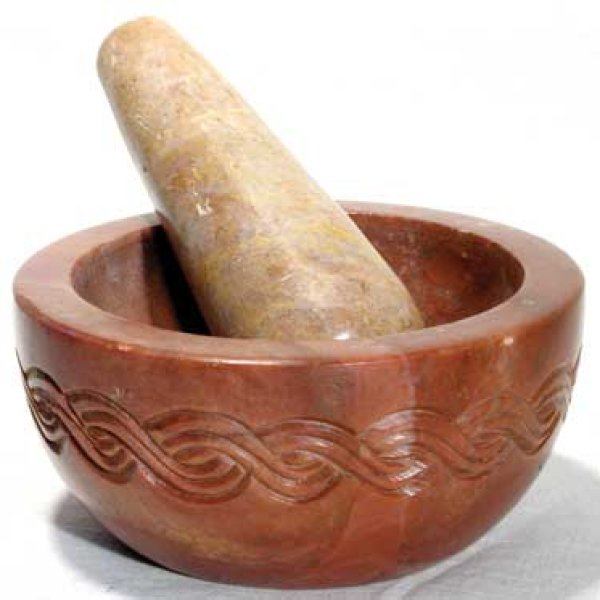 Celtic Soapstone mortar & pestle set