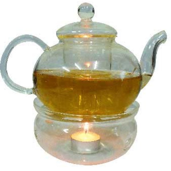 Glass teapot with Warmer
