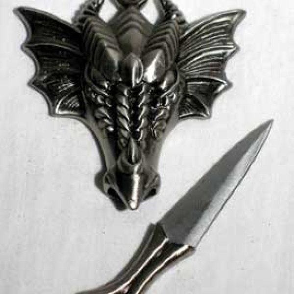 Dragon Head Necklace athame