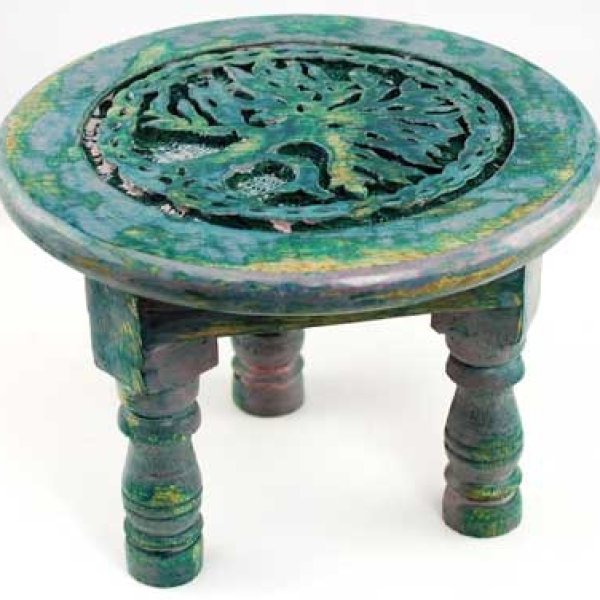Round Tree of Life altar table 6"