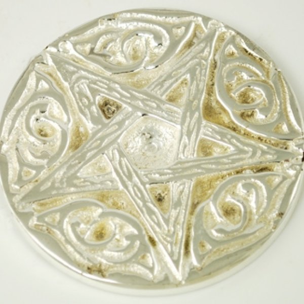 Woodland Pentagram altar tile 3"