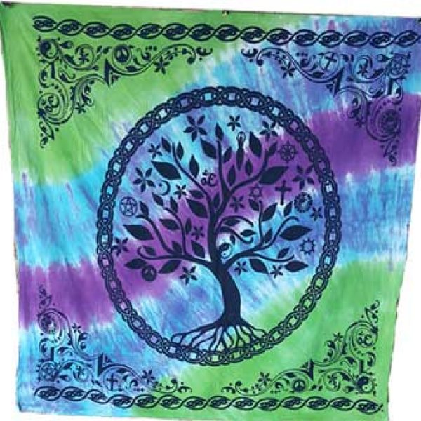 36" x 36" Tree of Life altar cloth