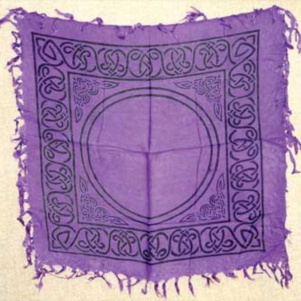 Celtic altar or tarot cloth 18" x 18"