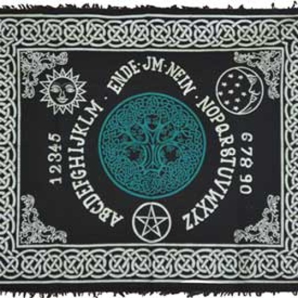 Tree of Life Ouija-Board altar cloth 24" x 30"