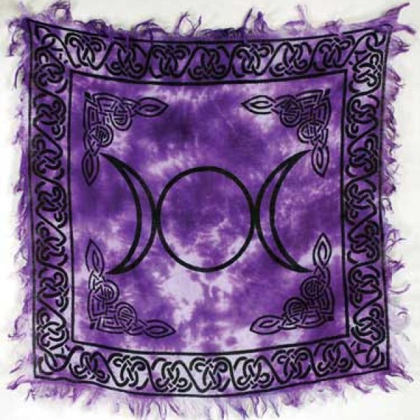 Triple Moon altar cloth 18" x 18"