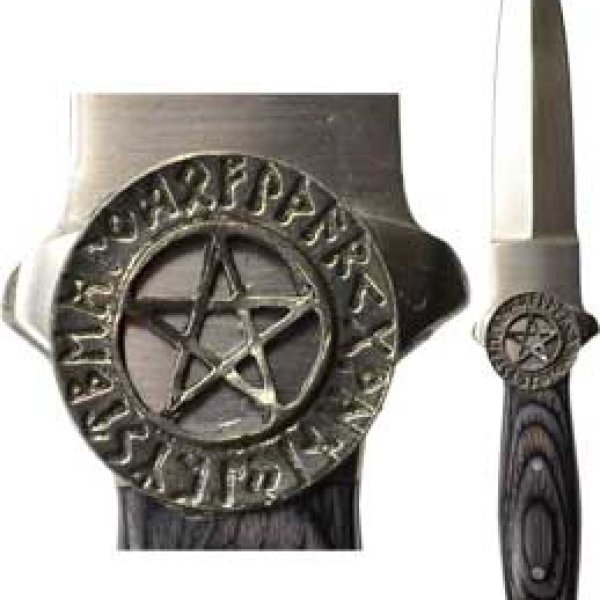Rune Pentagram athame