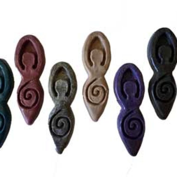 3 3/4" resin Goddess altar tile (assorted colors)