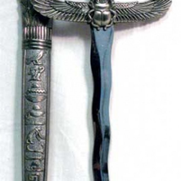 Silver Handled Egyptian athame