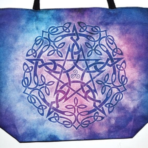 14" x 16" Pentagram jute tote bag