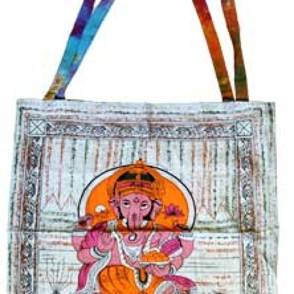 18" x 18" Ganesha tote bag