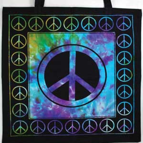 Peace Sign Tote Bag