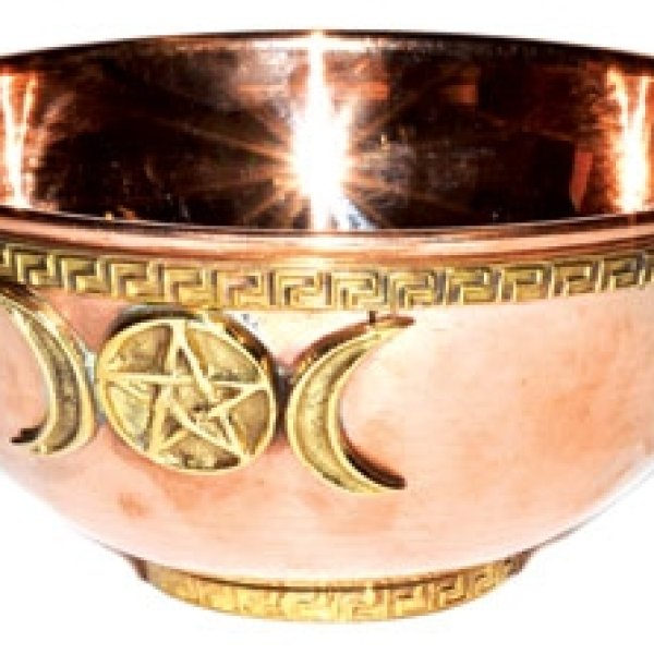 6" Triple Moon offering bowl