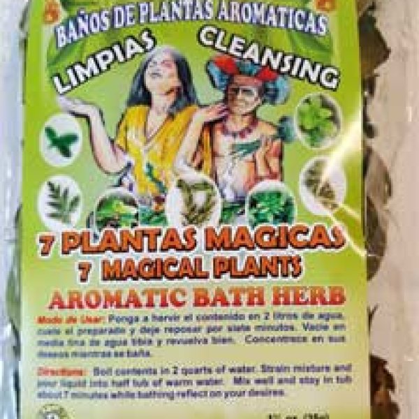 1 1/4oz 7 Magical Plants aromatic bath herb