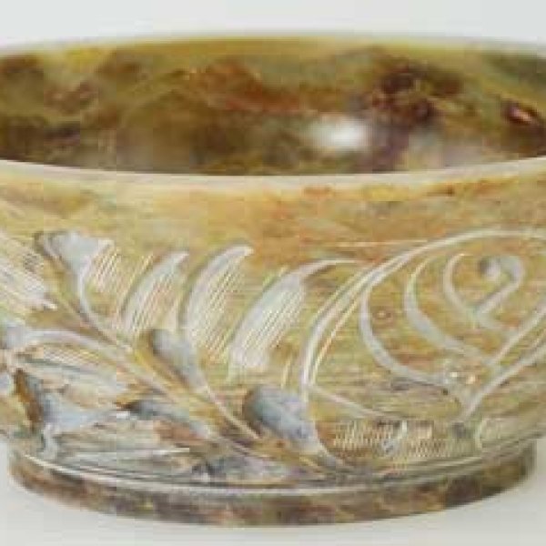 Soapstone Scrying and smudge Bowl