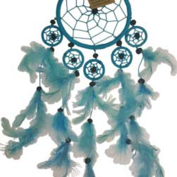 6 1/2" Light Blue dream catcher