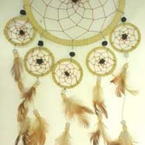 6 1/4" Tan dream catcher
