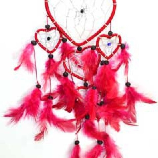 4 1/2" Hearts dream catcher