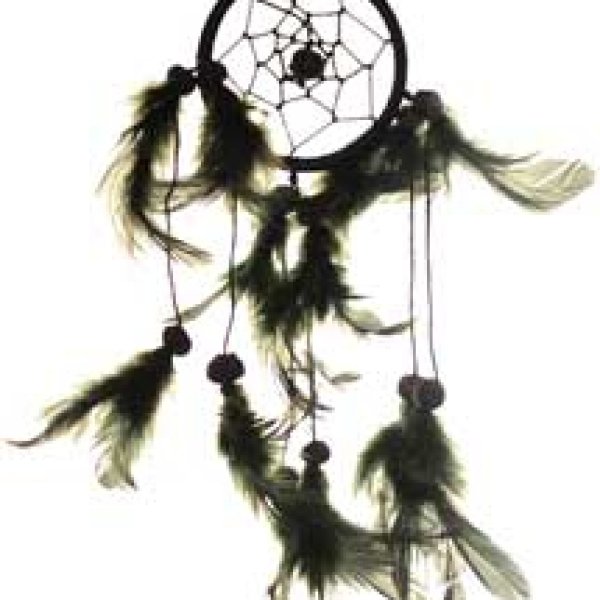 2 1/2" Black dream catcher