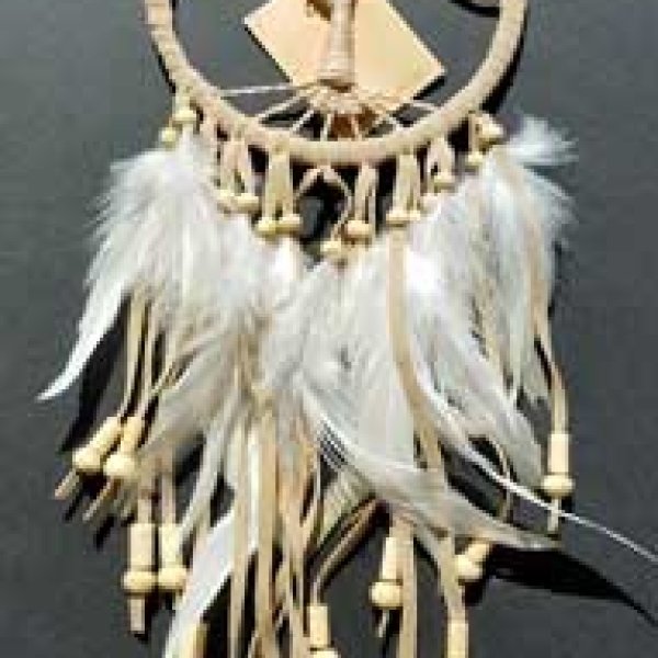 4 1/2" Tree of Life tan dream catcher