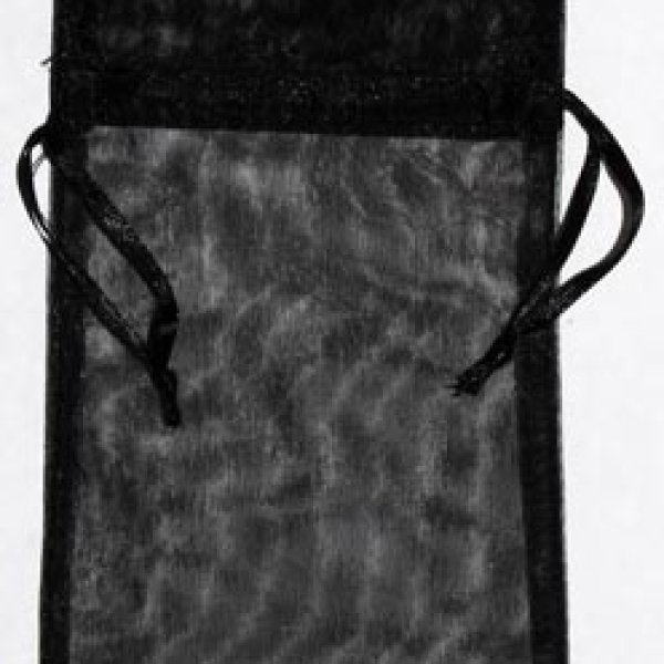 4" x 5" Black organza pouch