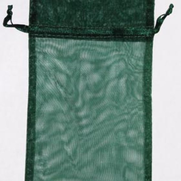 4" x 5" Green organza pouch