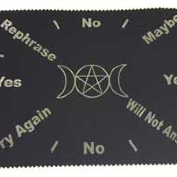 8"x12" Triple Moon Pentagram pendulum map