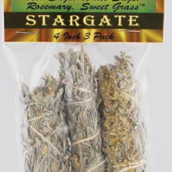 Stargate smudge stick 3pk 4"