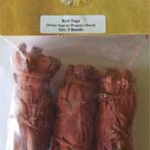 White Sage Dragons Blood Sage smudge stick 3-pack 4"