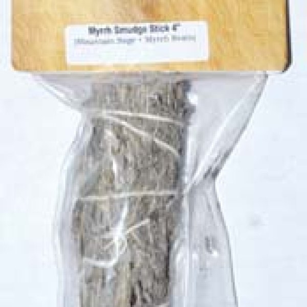 4" Sage & Myrrh smudge stick