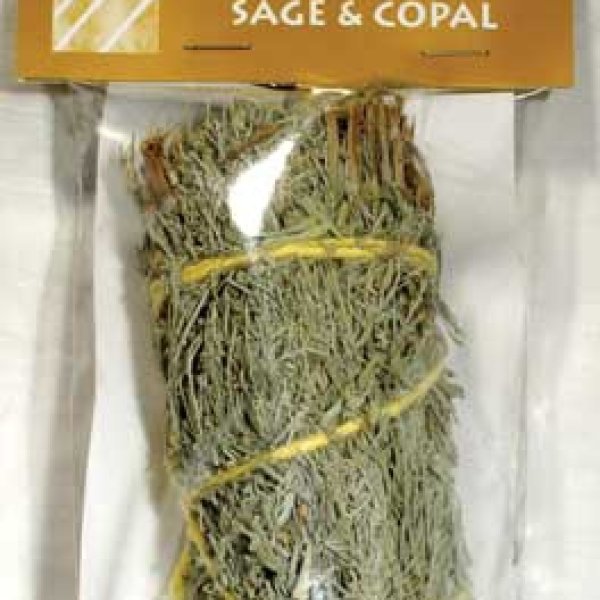 Sage & Copal smudge stick 5"
