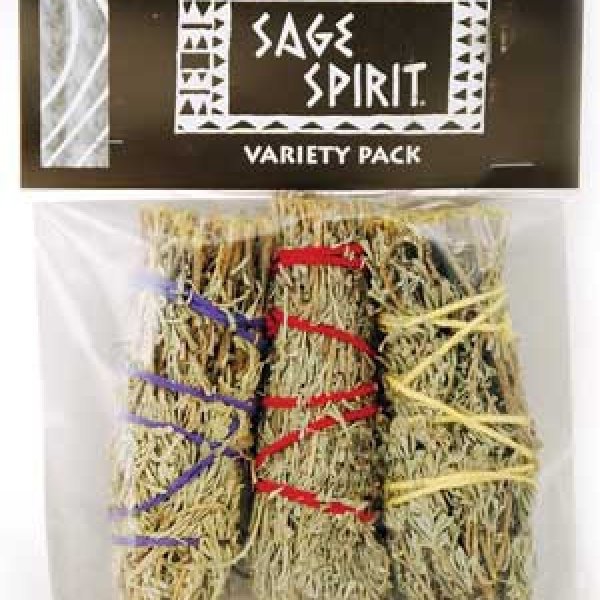 Variety smudge stick 3-Pack 5"