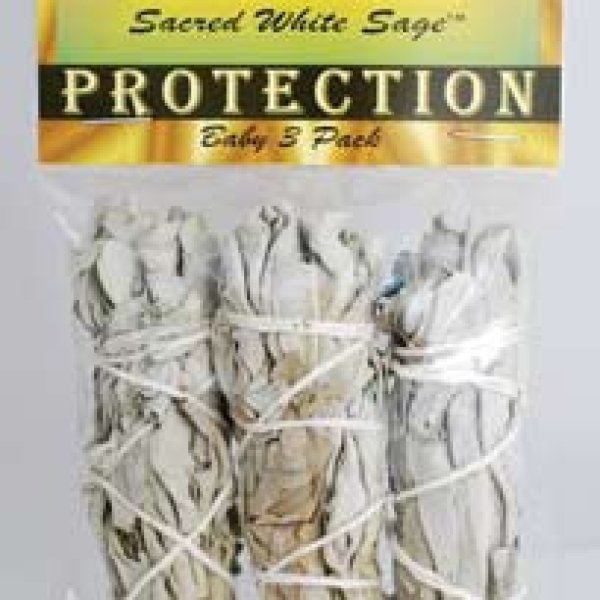 White Sage smudge stick 3pk 3 1/2"