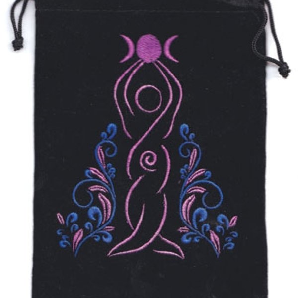 5"x 7" Goddess Black velveteen bag
